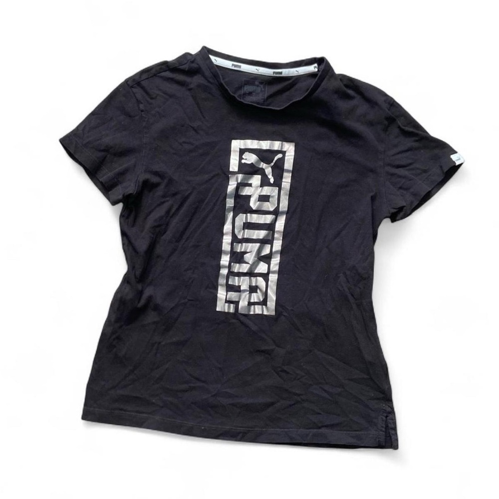 Puma Black Crew Neck Tee